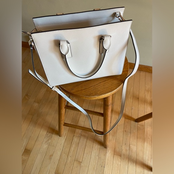 Kate Spade New York Elegant White Cameron Satchel – Ivory Saffiano Leather - Picture 7 of 10